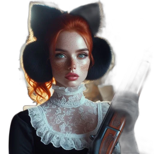 dress, staff, mask, face, fantasy art, photorealistic, concept art, oil painting transparent PNG cut-out