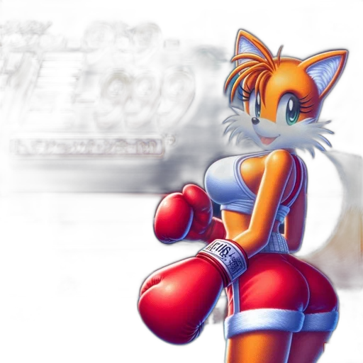 robot, staff, concept art, 3d render, pixel art, fantasy art, fox-like, character transparent PNG cut-out