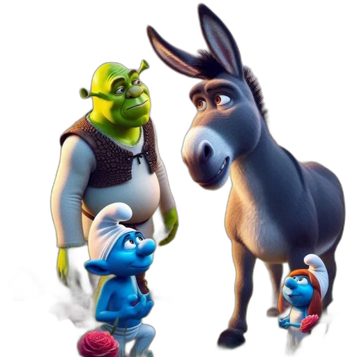 animal, staff, mask, concept art, 3d render, fantasy art, cartoon, outer space transparent PNG cut-out