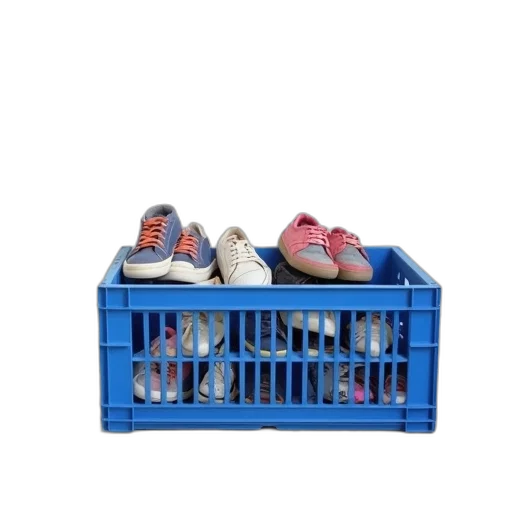 shoes, furniture, 3d render, blue transparent PNG cut-out