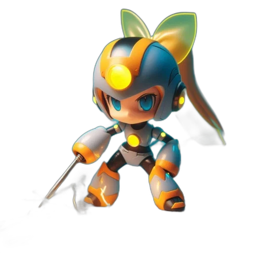 weapon, robot, staff, sword, 3d render, concept art, fantasy art, pixel art transparent PNG cut-out