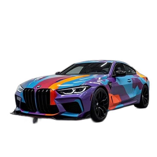car, concept art, 3d render, photorealistic transparent PNG cut-out