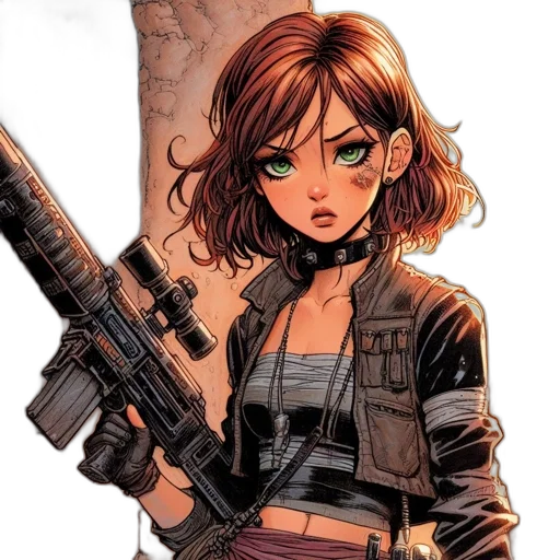 weapon, comic book art, concept art, cartoon transparent PNG cut-out
