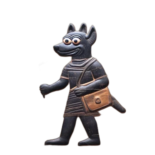 mask, staff, animal, creature, concept art, 3d render, fantasy art, cartoon transparent PNG cut-out