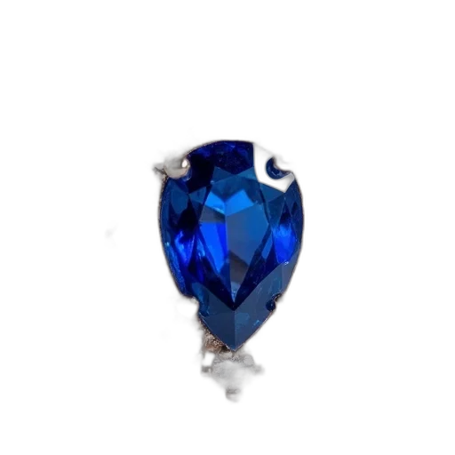 jewelry, crown, 3d render, blue transparent PNG cut-out