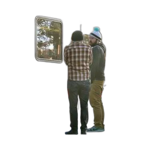 hat, jacket, staff, robot, concept art, 3d render, photorealistic, forest transparent PNG cut-out