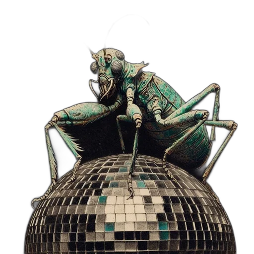 robot, crown, jewelry, animal, 3d render, concept art, outer space, intricately transparent PNG cut-out