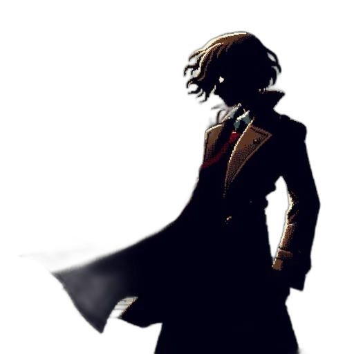 jacket, staff, robot, sword, concept art, comic book art, pixel art, fantasy art transparent PNG cut-out