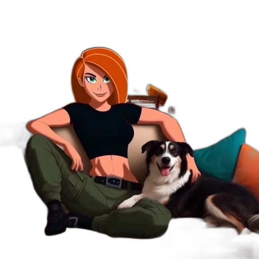 animal, concept art, cartoon, anime, comic book art, fire, underwater, forest transparent PNG cut-out