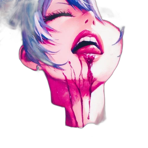 face, mask, cyberpunk, vaporwave, watercolor, concept art, neon lights, fire transparent PNG cut-out
