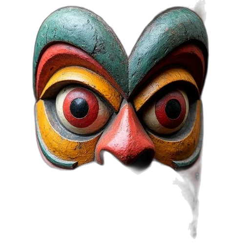mask, face, jewelry, creature transparent PNG cut-out