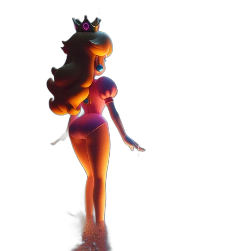 crown, dress, concept art, 3d render, fantasy art, pixel art, fantasy, scene transparent PNG cut-out