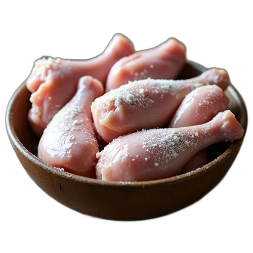 food, animal, shoes, 3d render, bowl, filled, raw, chicken transparent PNG cut-out