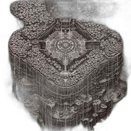 robot, building, mask, crown, concept art, fantasy art, pixel art, pencil sketch transparent PNG cut-out