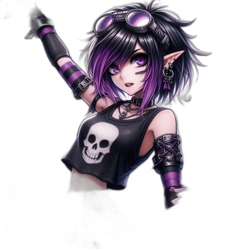 weapon, staff, fantasy art, pixel art, anime, concept art, dark, monochrome transparent PNG cut-out