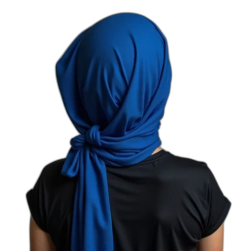 hat, dress, jacket, mask, blue, dark, person, wearing transparent PNG cut-out