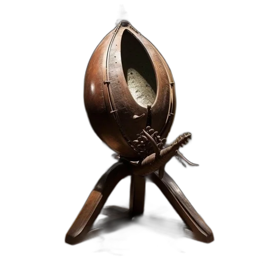 furniture, mask, staff, weapon, 3d render, elaborate, wooden, artifact transparent PNG cut-out