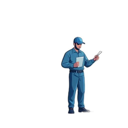 robot, jacket, staff, weapon transparent PNG cut-out