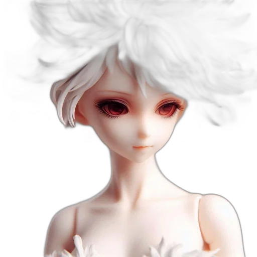 face, hair, mask, creature, 3d render, fantasy art, concept art, photorealistic transparent PNG cut-out