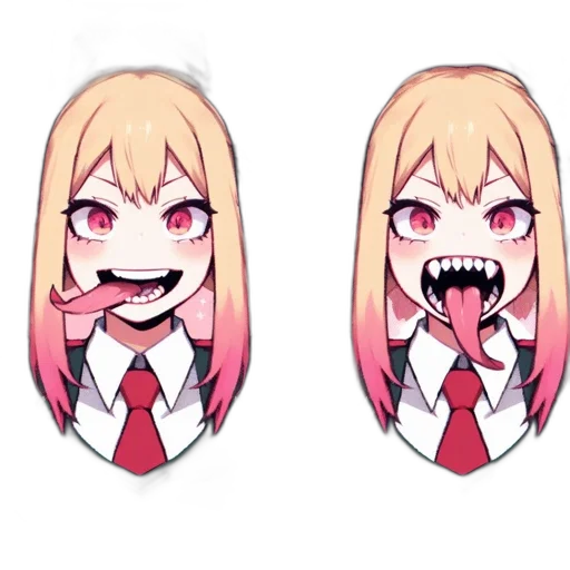creature, mask, face, anime, pixel art, cartoon, concept art, red transparent PNG cut-out
