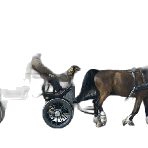 car, animal, furniture, robot, concept art, 3d render, photorealistic, horse-drawn transparent PNG cut-out