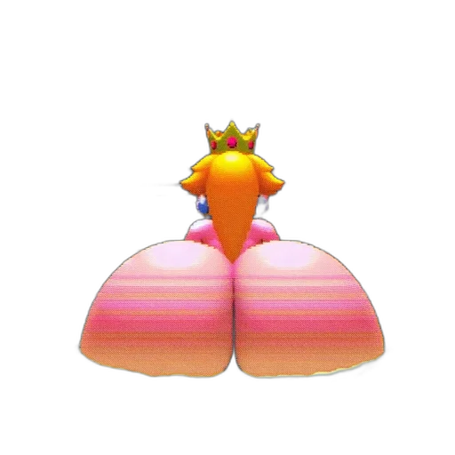 crown, dress, hat, creature, 3d render, vaporwave, concept art, pixel art transparent PNG cut-out
