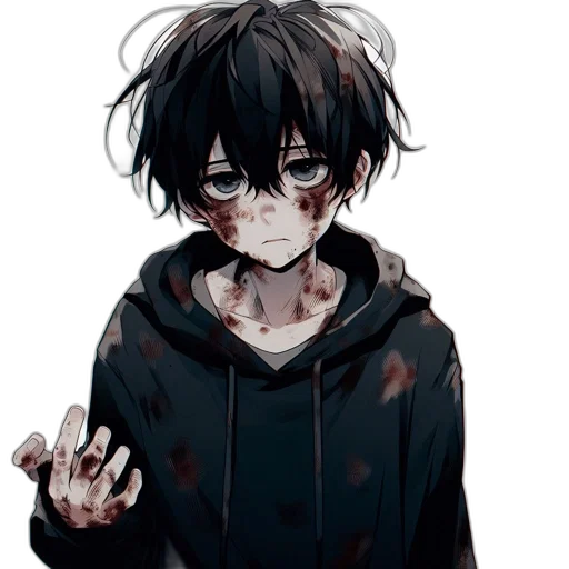 face, mask, jacket, creature, anime, pixel art, watercolor, cartoon transparent PNG cut-out