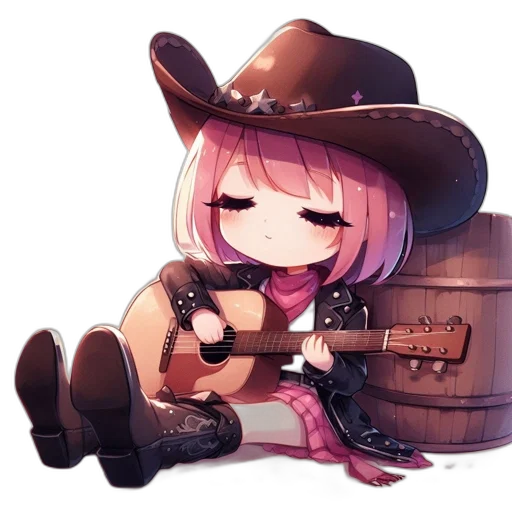 hat, weapon, jacket, robot, pixel art, anime, concept art, fantasy art transparent PNG cut-out