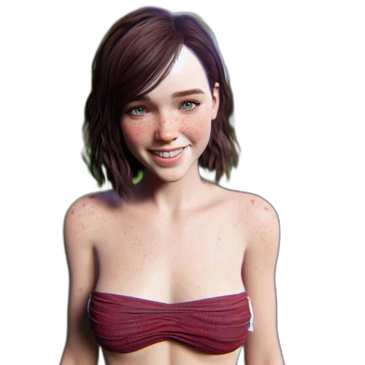 dress, face, jewelry, photorealistic, 3d render, concept art, cartoon, animated transparent PNG cut-out