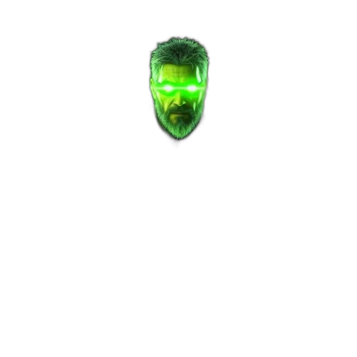 mask, robot, jewelry, face, 3d render, pixel art, concept art, vaporwave transparent PNG cut-out