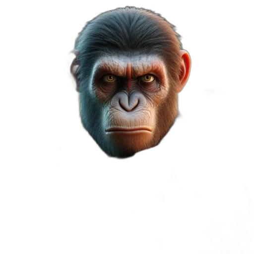 animal, face, mask, creature, photorealistic, 3d render, concept art, cartoon transparent PNG cut-out