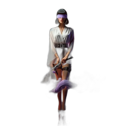dress, staff, umbrella, weapon, concept art, pixel art, fantasy art, photorealistic transparent PNG cut-out