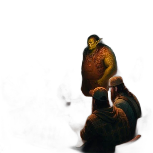 creature, jacket, mask, animal, concept art, fantasy art, comic book art, 3d render transparent PNG cut-out