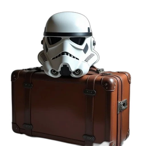 concept art, suitcase, storm, trooper transparent PNG cut-out