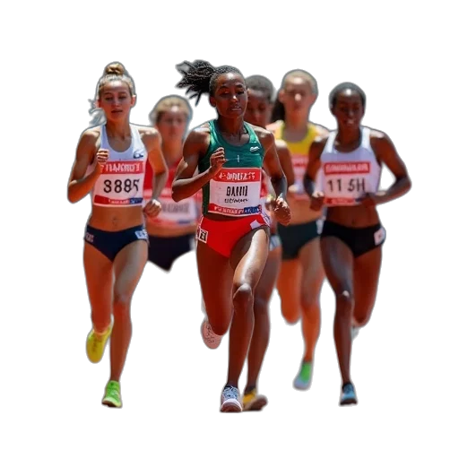 runners, women, 800m, heats, iaaf, athletics, world, championships transparent PNG cut-out