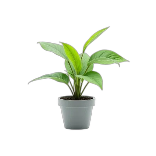 flower, crown, staff, tree, 3d render, photorealistic, small, potted transparent PNG cut-out