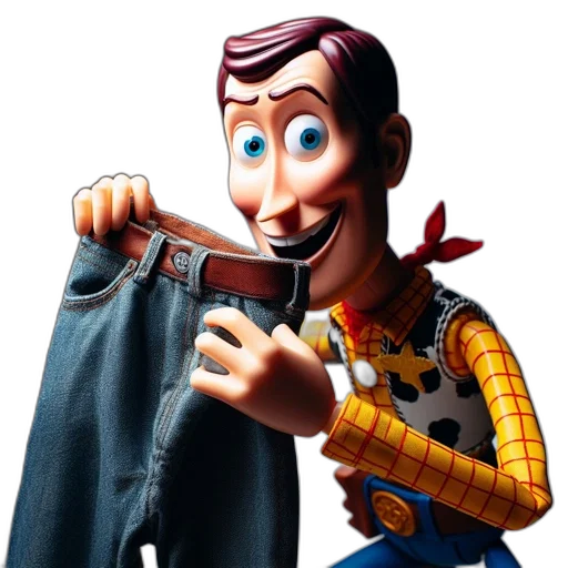 jacket, robot, shoes, animal, 3d render, cartoon, concept art, woody transparent PNG cut-out