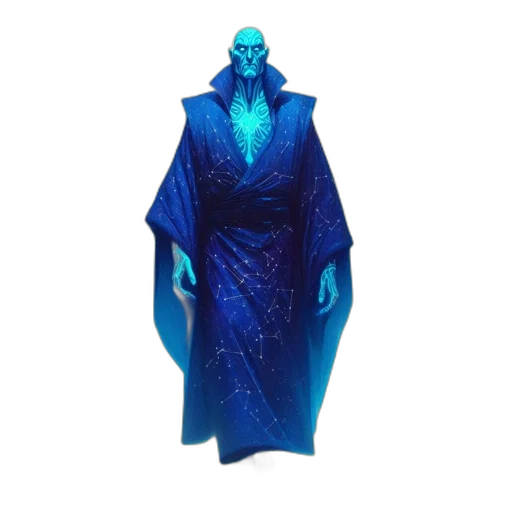 jacket, dress, creature, mask, concept art, 3d render, fantasy art, vaporwave transparent PNG cut-out