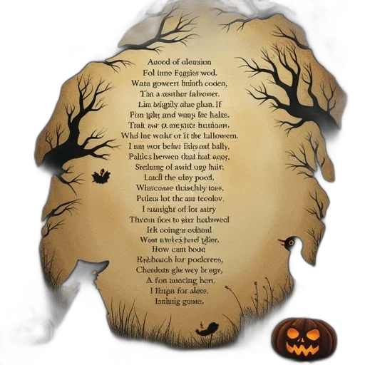 mask, concept art, fantasy art, page, haunted, poem, halloween, poetry transparent PNG cut-out