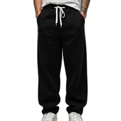 jacket, monochrome, black, twilt, chino, pants, white, waistband transparent PNG cut-out
