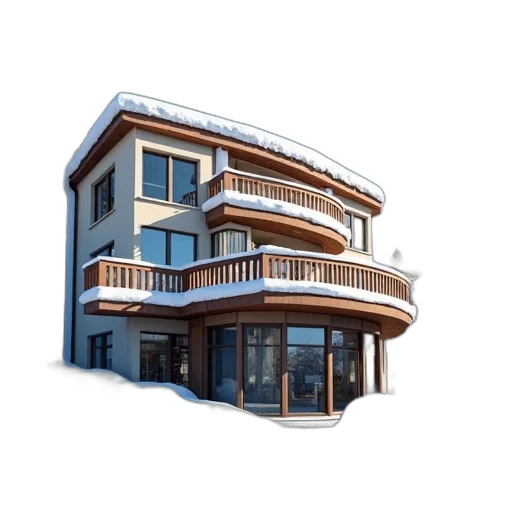 building, 3d render, photorealistic, concept art, earth tones, first, image, shows transparent PNG cut-out