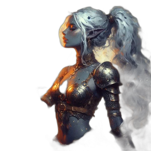 dragon, robot, sword, face, fantasy art, concept art, comic book art, 3d render transparent PNG cut-out