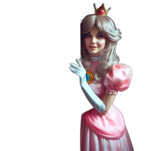crown, dress, staff, face, concept art, fantasy art, 3d render, photorealistic transparent PNG cut-out