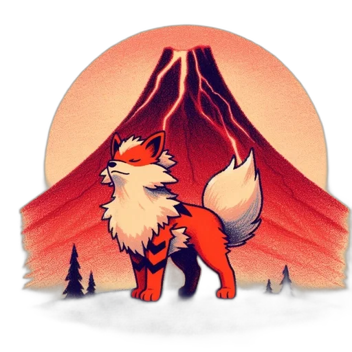 animal, dragon, creature, staff, concept art, fantasy art, pixel art, watercolor transparent PNG cut-out
