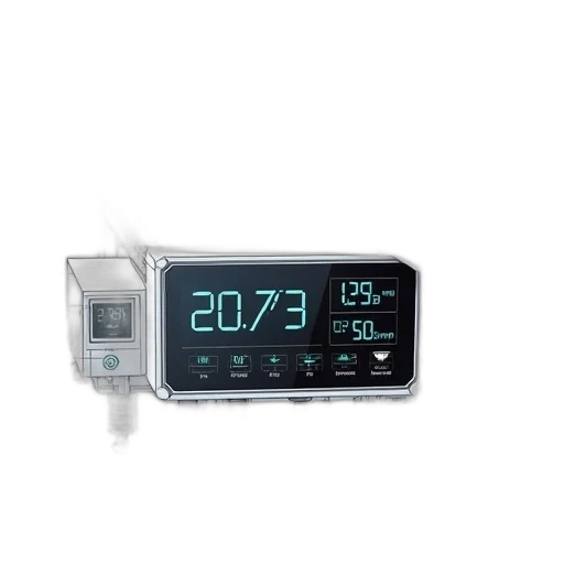 modern, digital, dashboard, clock, temperature, gauge, other, displays transparent PNG cut-out