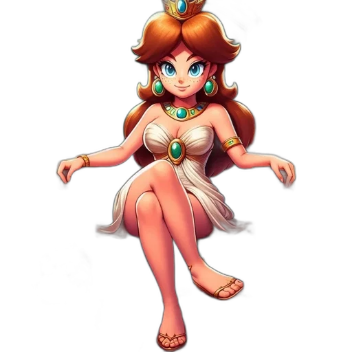 dress, crown, jewelry, staff, concept art, fantasy art, pixel art, 3d render transparent PNG cut-out