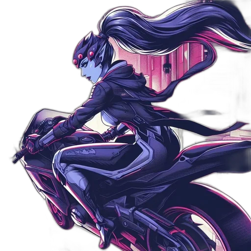 robot, creature, dragon, concept art, cyberpunk, fantasy art, anime, dark transparent PNG cut-out