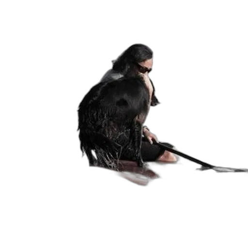 animal, staff, sword, hair, concept art, 3d render, fantasy art, photorealistic transparent PNG cut-out
