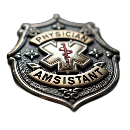 staff, 3d render, badge, words, physician, assistant, ambulance, emblem transparent PNG cut-out