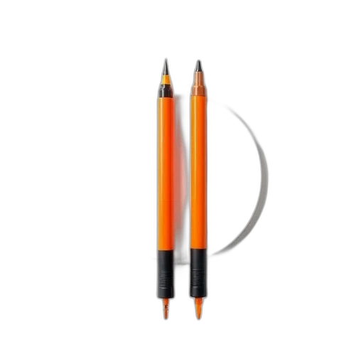 staff, weapon, photorealistic, 3d render, pencil sketch, concept art, pair, orange transparent PNG cut-out